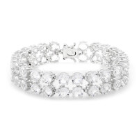 Brazalete en plata con Berilo del Himalaya