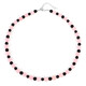 Collar en plata con Cuarzo rosa