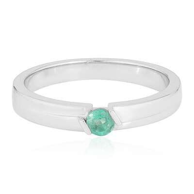 Anillo en plata con Esmeralda de Colombia