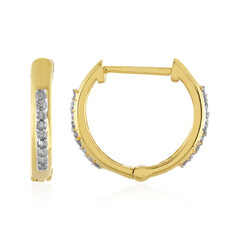 Pendientes en plata con Diamante I4 (J)