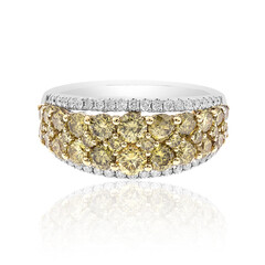 Anillo en oro con Diamante amarillo SI1 (CIRARI)