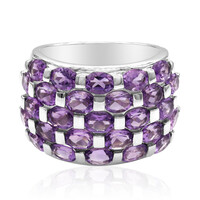 Anillo en plata con Amatista