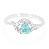 Anillo en plata con Apatita azul