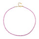 Collar en plata con Zafiro de Ceilán rosa