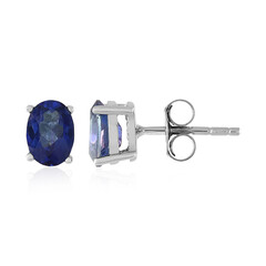Pendientes en plata con Topacio azul royal