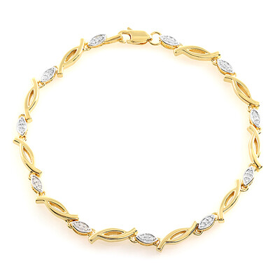 Brazalete en plata con Diamante I2 (J)
