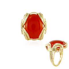 Anillo en plata con Cornalina