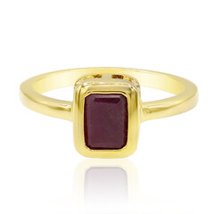 Anillo en plata con Rubí
