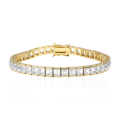 Brazalete en plata con Topacio blanco