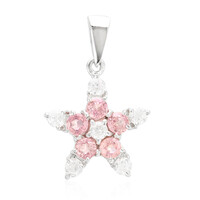 Colgante en plata con Zafiro Padparadscha