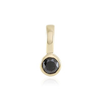Colgante en oro con Diamante negro