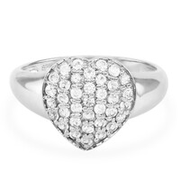 Anillo en plata con Zafiro blanco