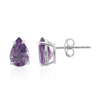 Pendientes en plata con Amatista