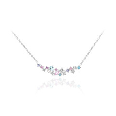 Collar en plata con Topacio azul cielo