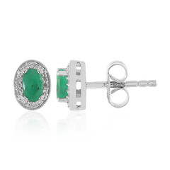 Pendientes en plata con Esmeralda de Socoto