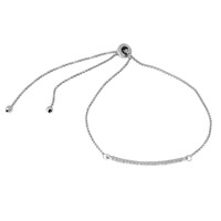 Brazalete en plata con Diamante sal y pimienta