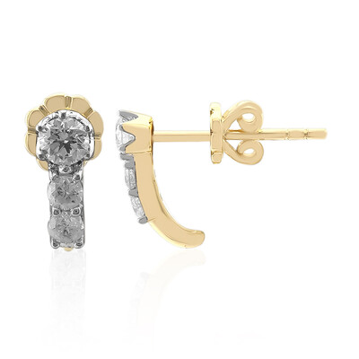 Pendientes en oro con Diamante SI1 (G) (Annette)