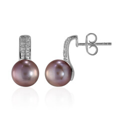 Pendientes en plata con Perla Ming (TPC)