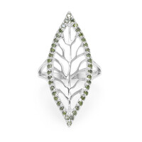 Anillo en plata con Diamante fantasía
