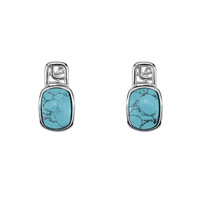 Pendientes en plata con Turquesa