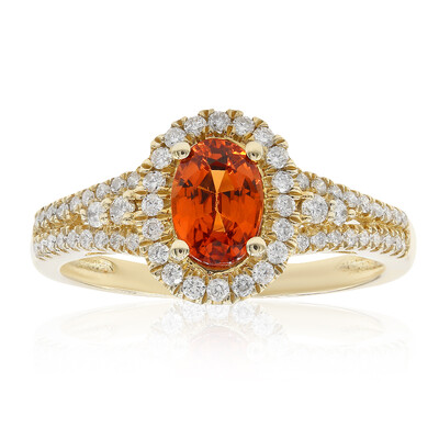 Anillo en oro con Granate mandarina (CIRARI)