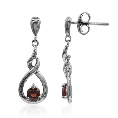 Pendientes en plata con Granate de Mozambique