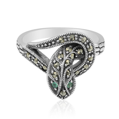 Anillo en plata con Esmeralda