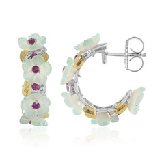 Pendientes en plata con Rodolita (Gems en Vogue)