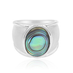 Anillo en plata con Concha de Abalone