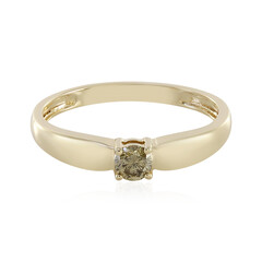 Anillo en oro con Diamante chocolate I1