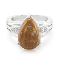 Anillo en plata con Cuarzo Dinosaurio