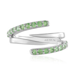 Anillo en plata con Tsavorita de Tanzania (de Melo)