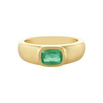 Anillo en plata con Esmeralda de Rusia