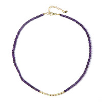 Collar en plata con Amatista de Zambia