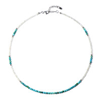 Collar en plata con Turquesa