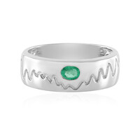 Anillo en plata con Esmeralda de Rusia (de Melo)
