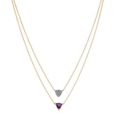 Collar en plata con Amatista