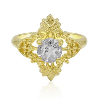Anillo en plata con Topacio blanco