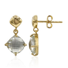 Pendientes en plata con Amatista verde
