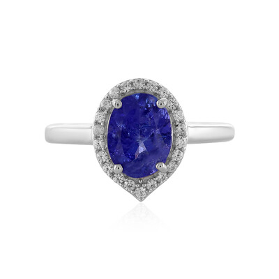 Anillo en plata con Tanzanita