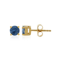 Pendientes en plata con Zafiro azul