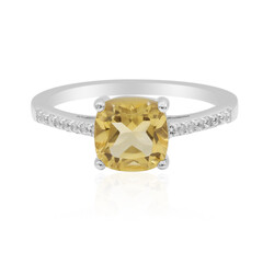 Anillo en plata con Citrino