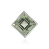 Colgante en plata con Amatista verde