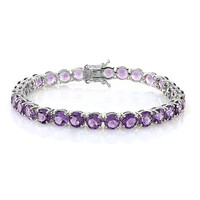 Brazalete en plata con Cuarzo azur