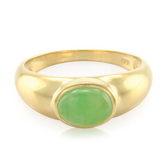 Anillo en plata con Crisoprasa imperial