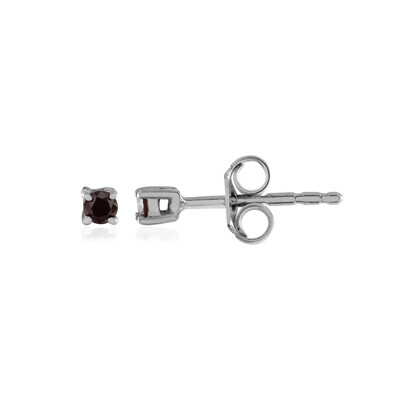Pendientes en plata con Diamante púrpura I2