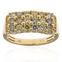 Anillo en oro con Diamante fancy SI2 (CIRARI)