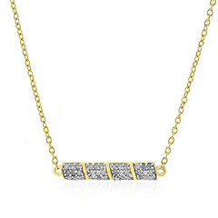 Collar en plata con Diamante I4 (J)