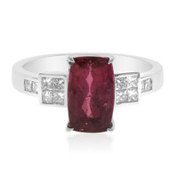 Anillo en oro con Rubelita de Brasil AAA (CIRARI)