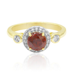 Anillo en oro con Esfalerita